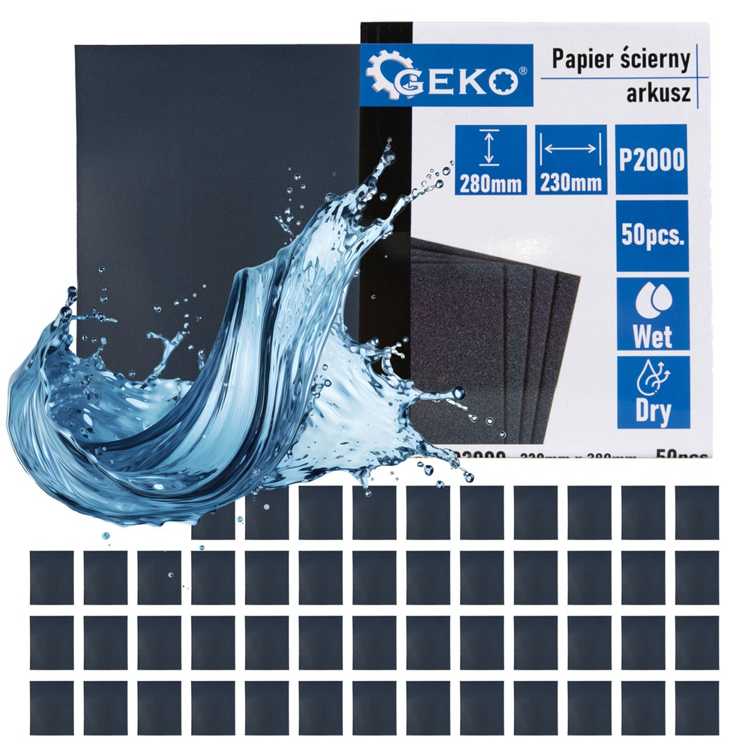 Brúsny papier na vodnej báze - list 230x280mm P2000 (50/1000)