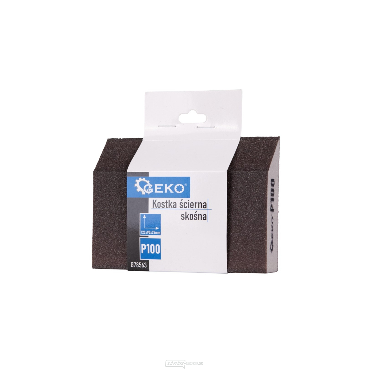 Diagonálny brúsny blok 125x90x25 mm P100 (250)