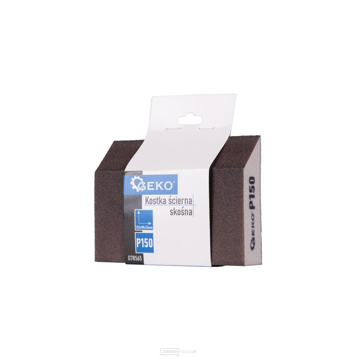 Diagonálny brúsny blok 125x90x25mm P150 (250)