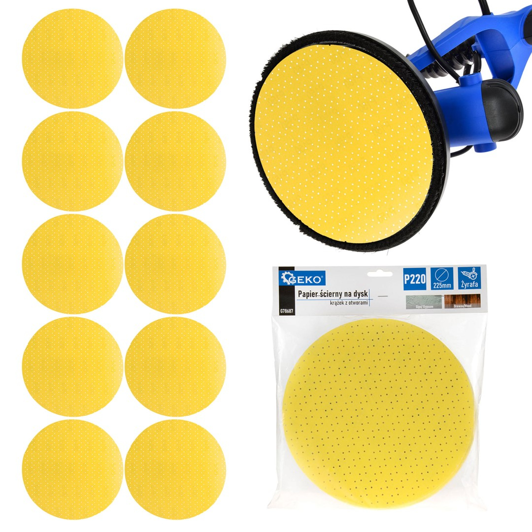 Brúsny papier pre kotúč - kotúč s otvormi 225mm P220 /Giraffe/ (10/100/500)