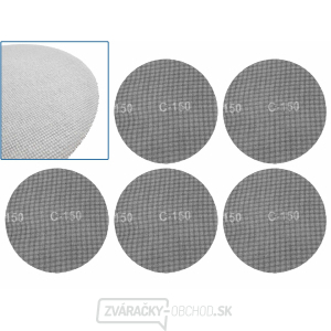 Brúsna sieťka so suchým zipsom 225 mm P150 (5/250) Brúsna sieťka so suchým zipsom 225 mm P150 (5/250) gallery main image