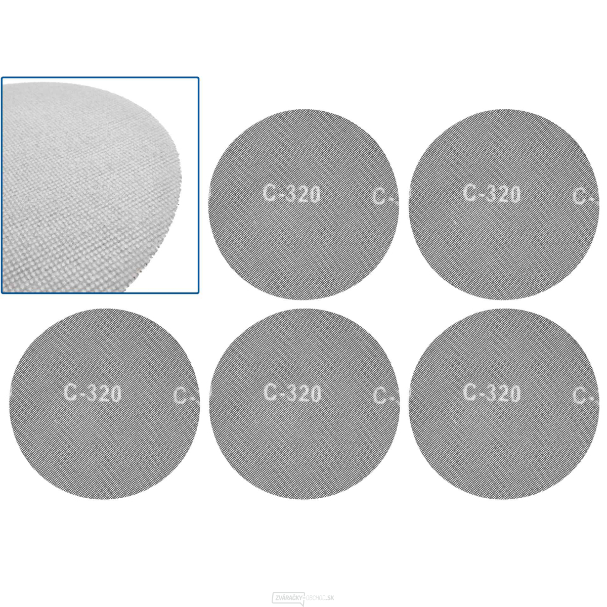 Brúsna sieťka so suchým zipsom 225 mm P320 (5/250) Brúsna sieťka so suchým zipsom 225 mm P320 (5/250) gallery main image