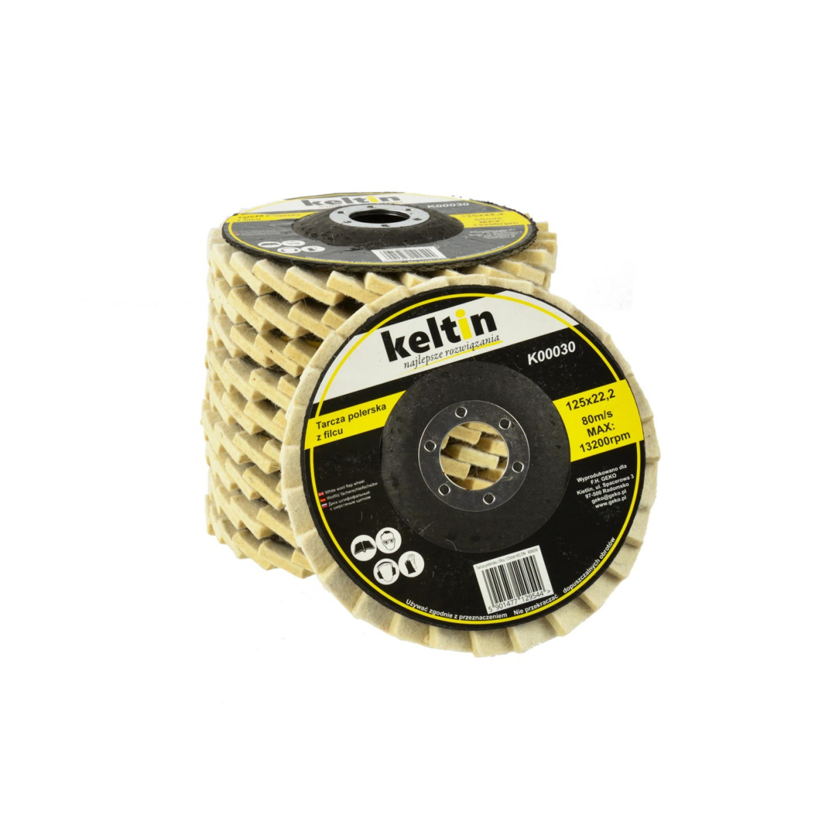 Filcový leštiaci kotúč 125 mm KELTIN (10/150)