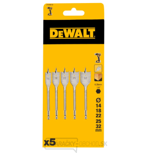 Súprava plochých vrtákov do dreva 5ks DeWALT DT4798 Súprava plochých vrtákov do dreva 5ks DeWALT DT4798 gallery main image