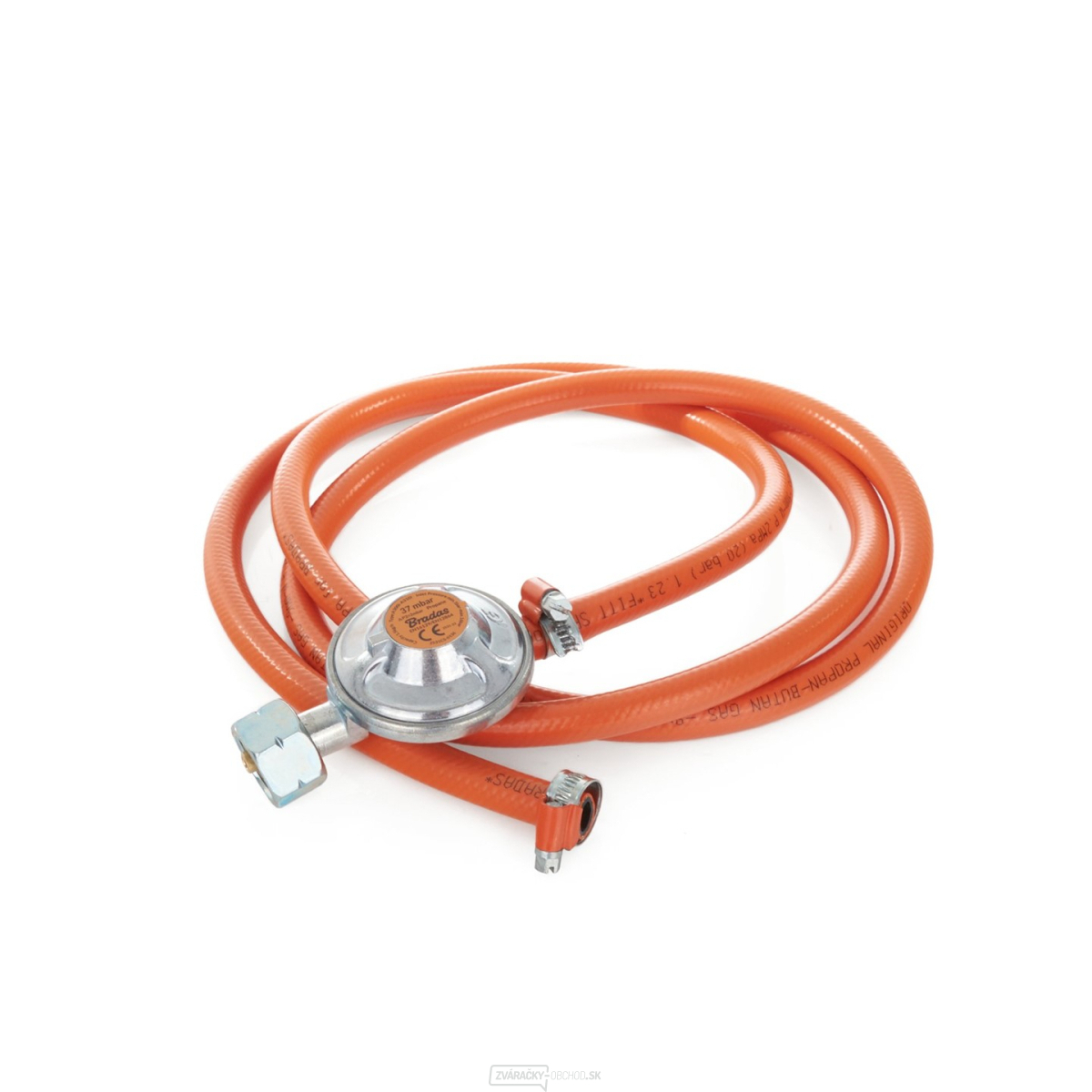 Regulátor plynovej fľaše 11kg 37mbar+ Hadica 2m (20)