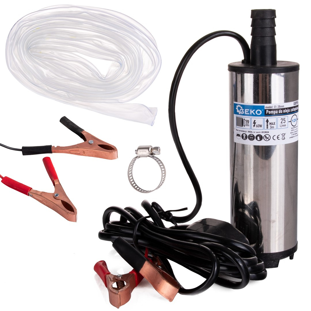 Ponorné olejové čerpadlo 12V 52mm s 3m káblom (40)