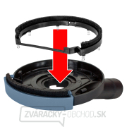 Kryt odsávací na brúsenie uhlovou brúskou, O125mm s kefovým vencom Náhľad