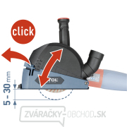 Kryt/adaptér odsávací na rezanie uhlovou brúskou, O115/125mm Náhľad