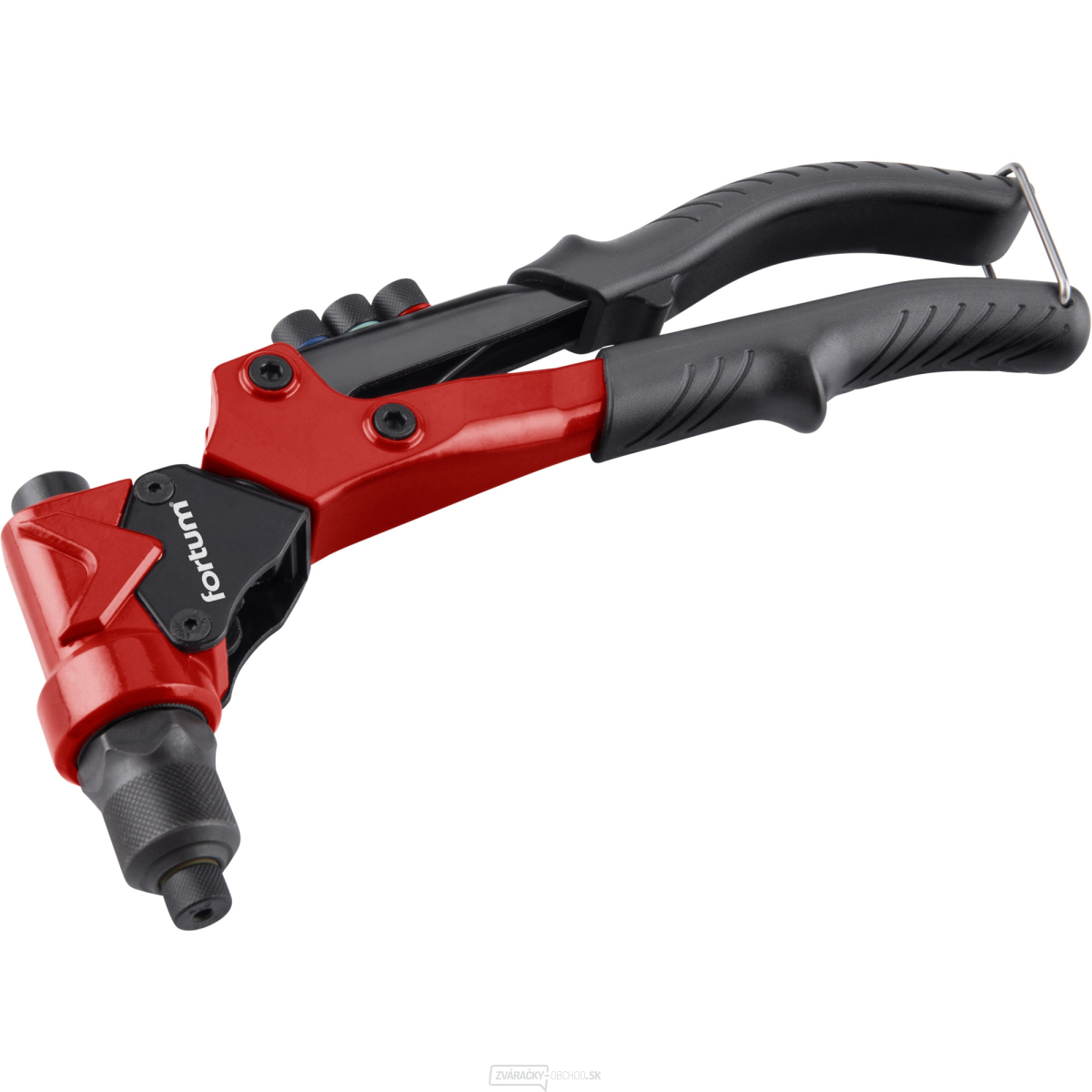 Nitovacie kliešte s otočnou hlavou COMBO, pre nit. matica M3-M6 a trhacie nity 2,4-4,8mm