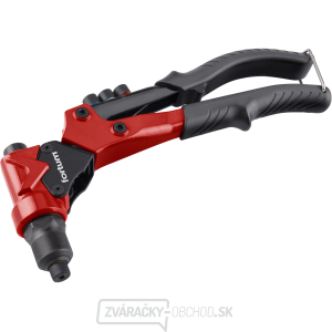 Nitovacie kliešte s otočnou hlavou COMBO, pre nit. matica M3-M6 a trhacie nity 2,4-4,8mm Nitovacie kliešte s otočnou hlavou COMBO, pre nit. matica M3-M6 a trhacie nity 2,4-4,8mm gallery main image