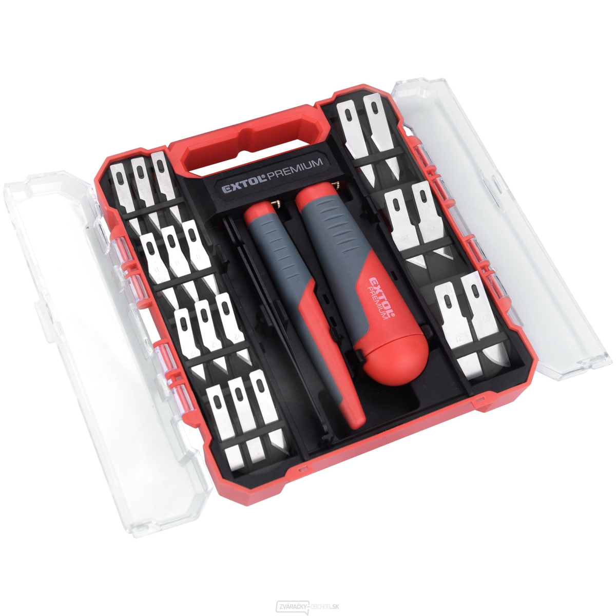 Nože na vyrezávanie, súprava 21ks s pinzetou