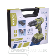 Vŕtací aku skrutkovač, BRUSHLESS, 20V Li-ion, 2×2Ah náhled