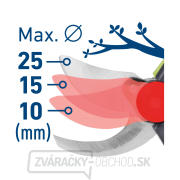 Aku nožnice záhradné, BRUSHLESS, 20V Li-ion, 2Ah Náhľad