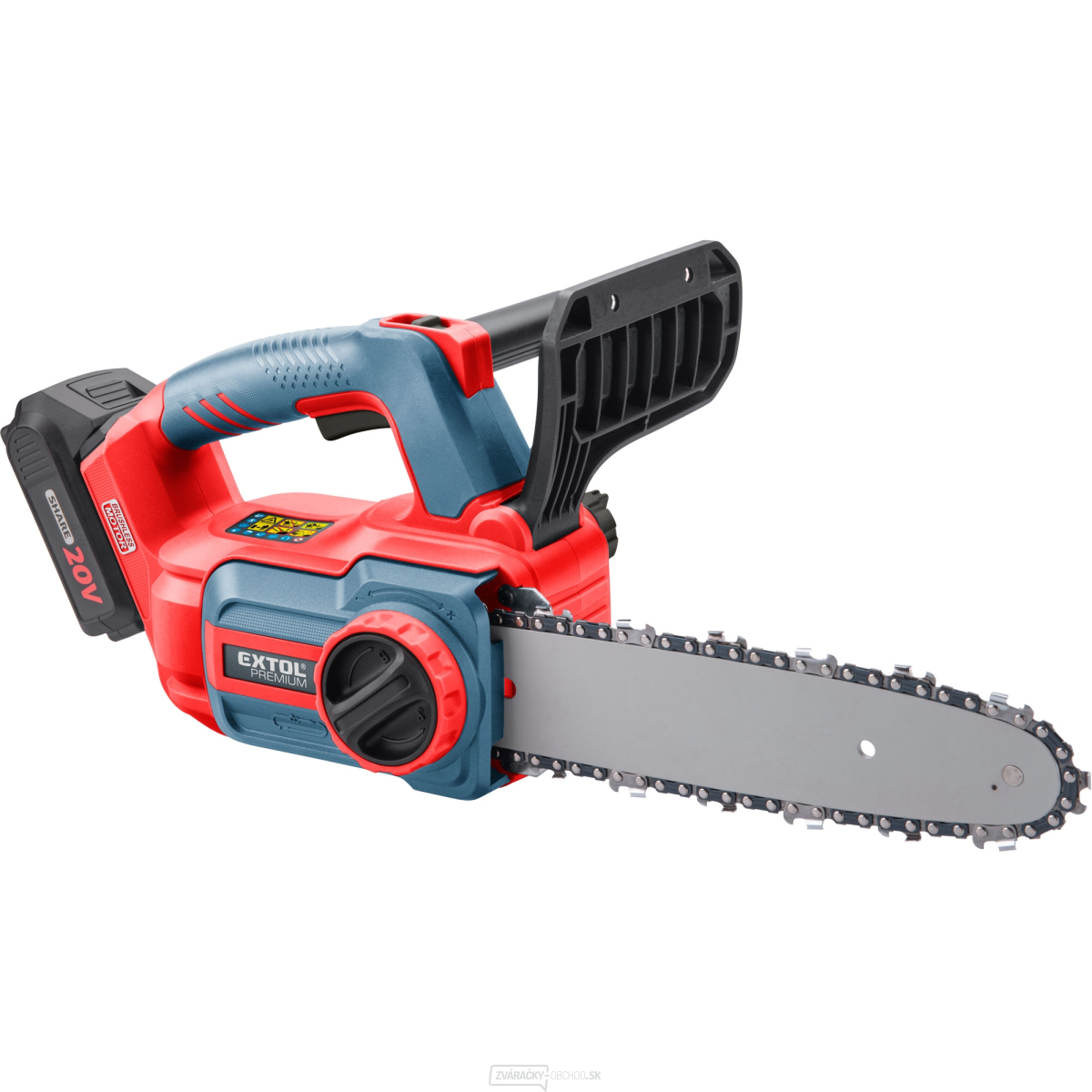Aku píla reťazová Extol SHARE20V, BRUSHLESS, 30cm, 2Ah