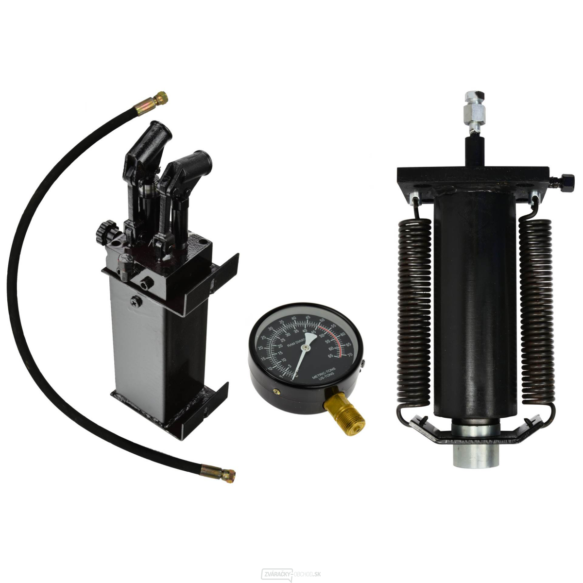Tlačová súprava 50T Vysokorýchlostné čerpadlo Valcový manometer (1|2ks)