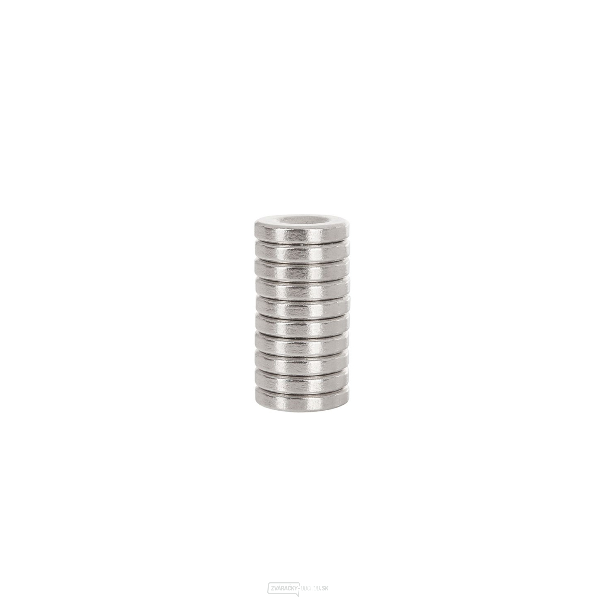 Valcový neodymový magnet s otvorom pre skrutku 14x3mm (10)