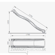 Šmýkačka s vodnou prípojkou zelená 2,20 m Šmýkačka s vodnou prípojkou zelená 2,20 m náhled