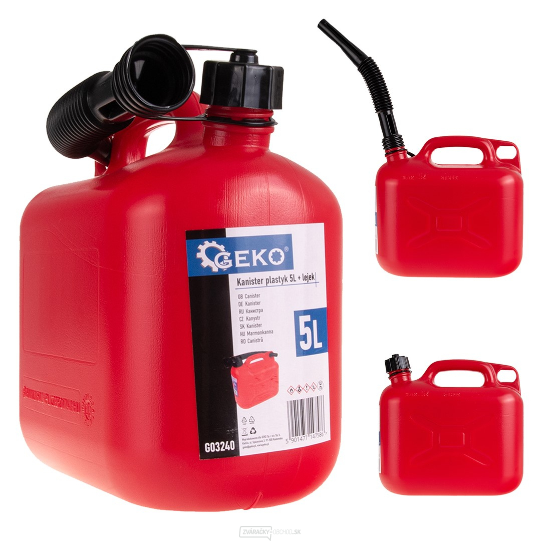 5l plastová kanva + lievik (12)
