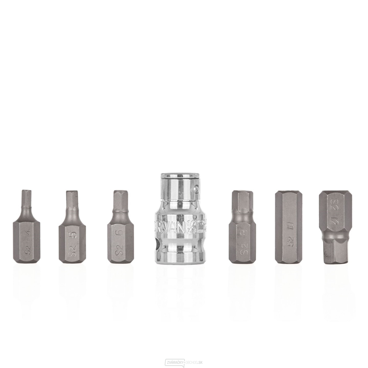 7-dielna sada skrutkovacích bitov H4-H12 (10/100)