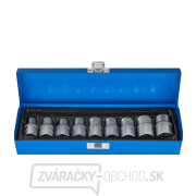 9dielna sada torxových nástrčných kľúčov E10-24, 1/2