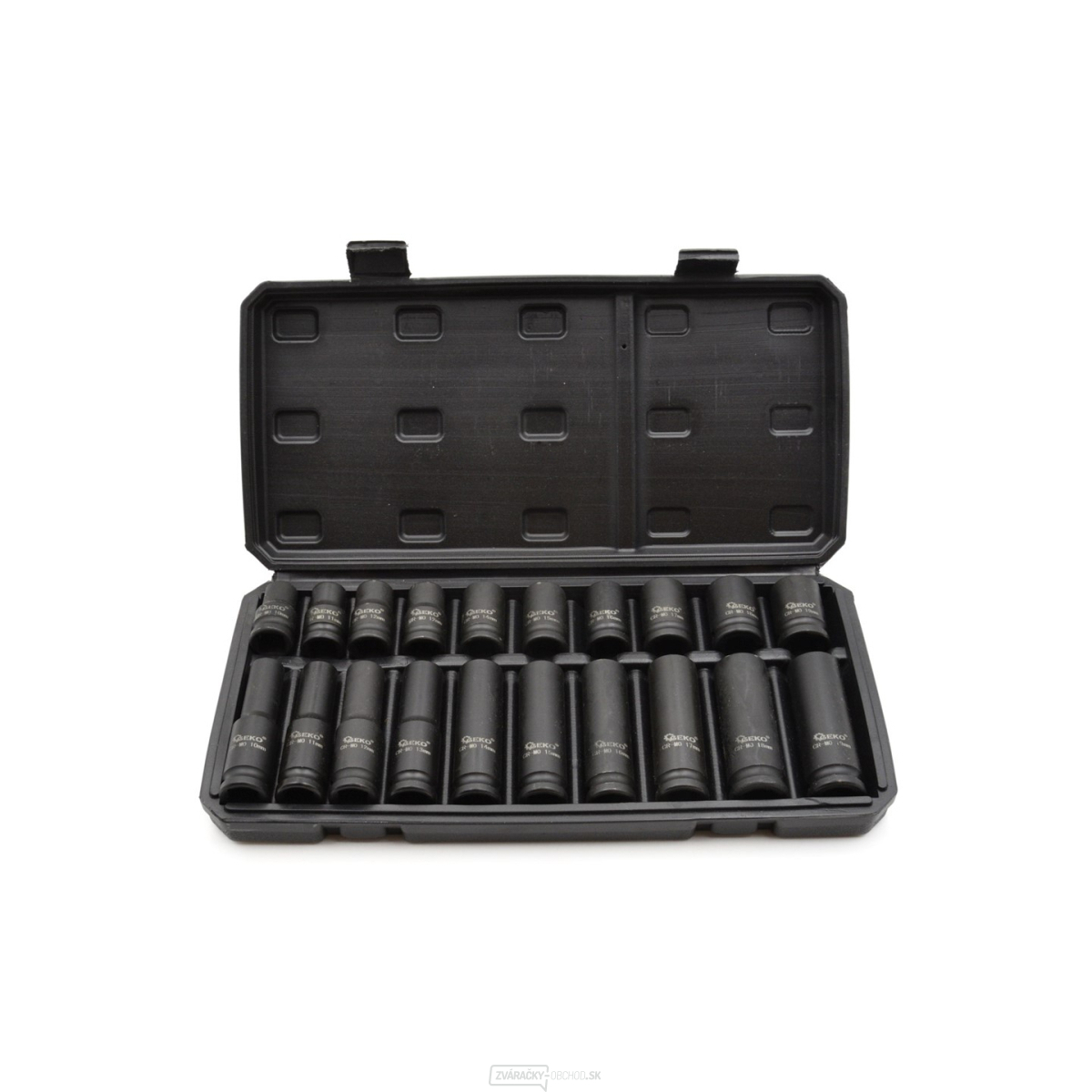 Sada 1/2" dlhých a krátkych nástrčných hlavíc 10-19 mm (10)