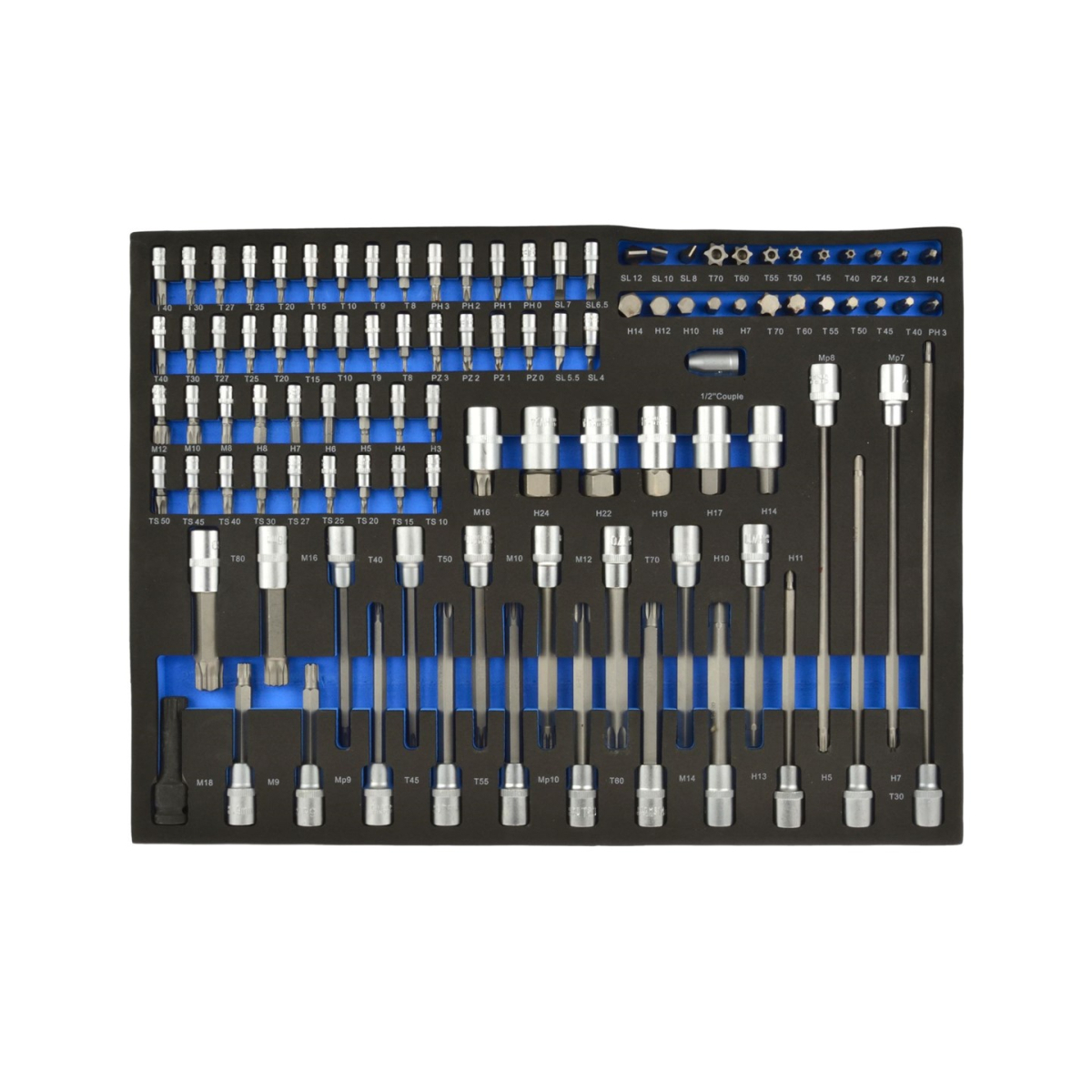 Kazeta - sada nástrčných hlavíc a bitov Torx 102el. CRV(3)