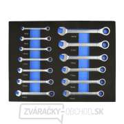 Vložená sada kľúčov s račňou 13el. 8-22mm (6) Vložená sada kľúčov s račňou 13el. 8-22mm (6) gallery main image
