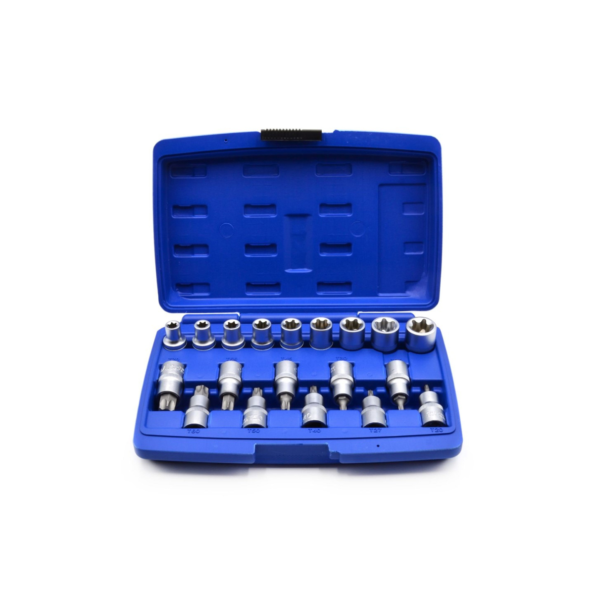 Sada 1/2" nástrčných hlavíc a bitov torx 19 ks. (10)