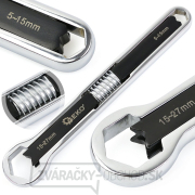 Nastaviteľný krúžkový kľúč - obojstranný 15-27 mm/5-15 mm CrV (30) Nastaviteľný krúžkový kľúč - obojstranný 15-27 mm/5-15 mm CrV (30) náhled