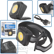 Nárazuvzdorná čelovka s reflektorom LED COB 3W 500mAh 500lm IP44 (240) gallery main image