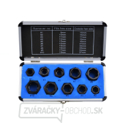 Súprava nástrčných kľúčov na poškodené skrutky, 10 kusov, hliník, balenie (25/30) Náhľad