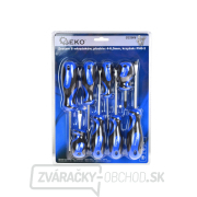 Sada 8 skrutkovačov s plochou hlavou: 4-6,5 mm krížové: ph 0-2 GEKO (10/20) Sada 8 skrutkovačov s plochou hlavou: 4-6,5 mm krížové: ph 0-2 GEKO (10/20) gallery main image