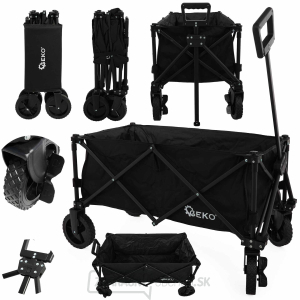 Záhradný vozík - plážový skladací 127L 100kg (1) Záhradný vozík - plážový skladací 127L 100kg (1) gallery main image