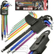 Imbusové kľúče dlhé farebné 1,5-10 mm 9el. S2 (24) náhled