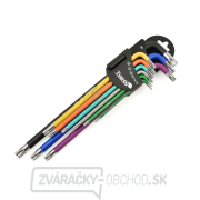 Kľúče Torx dlhé T10-T50 farba 9el. S2 (24) Kľúče Torx dlhé T10-T50 farba 9el. S2 (24) gallery main image