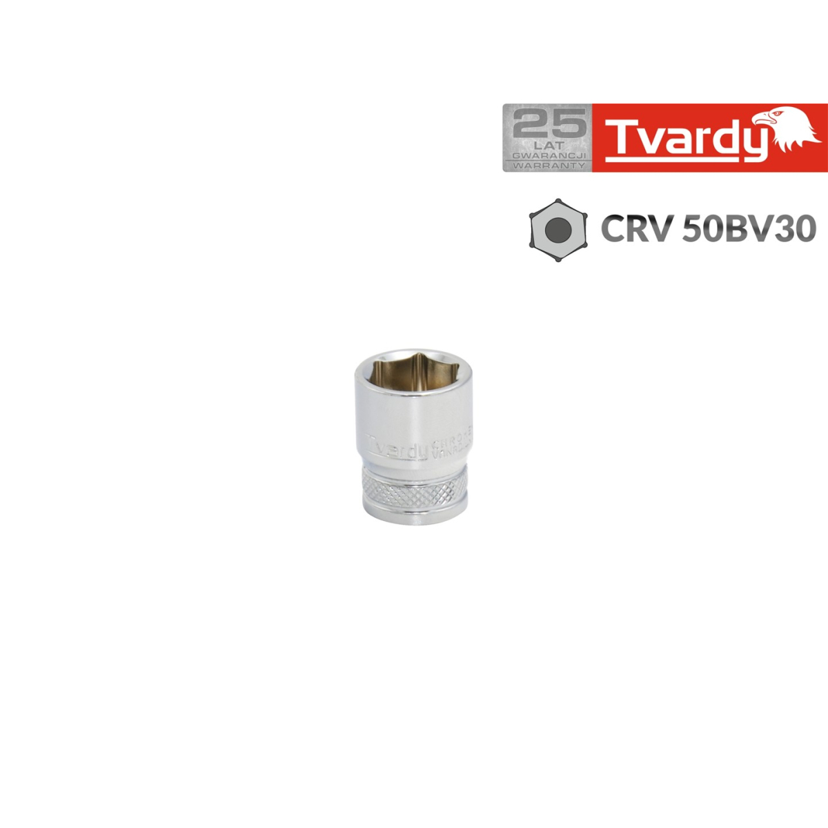 TVARDY nástrčný šesťhran 1/4