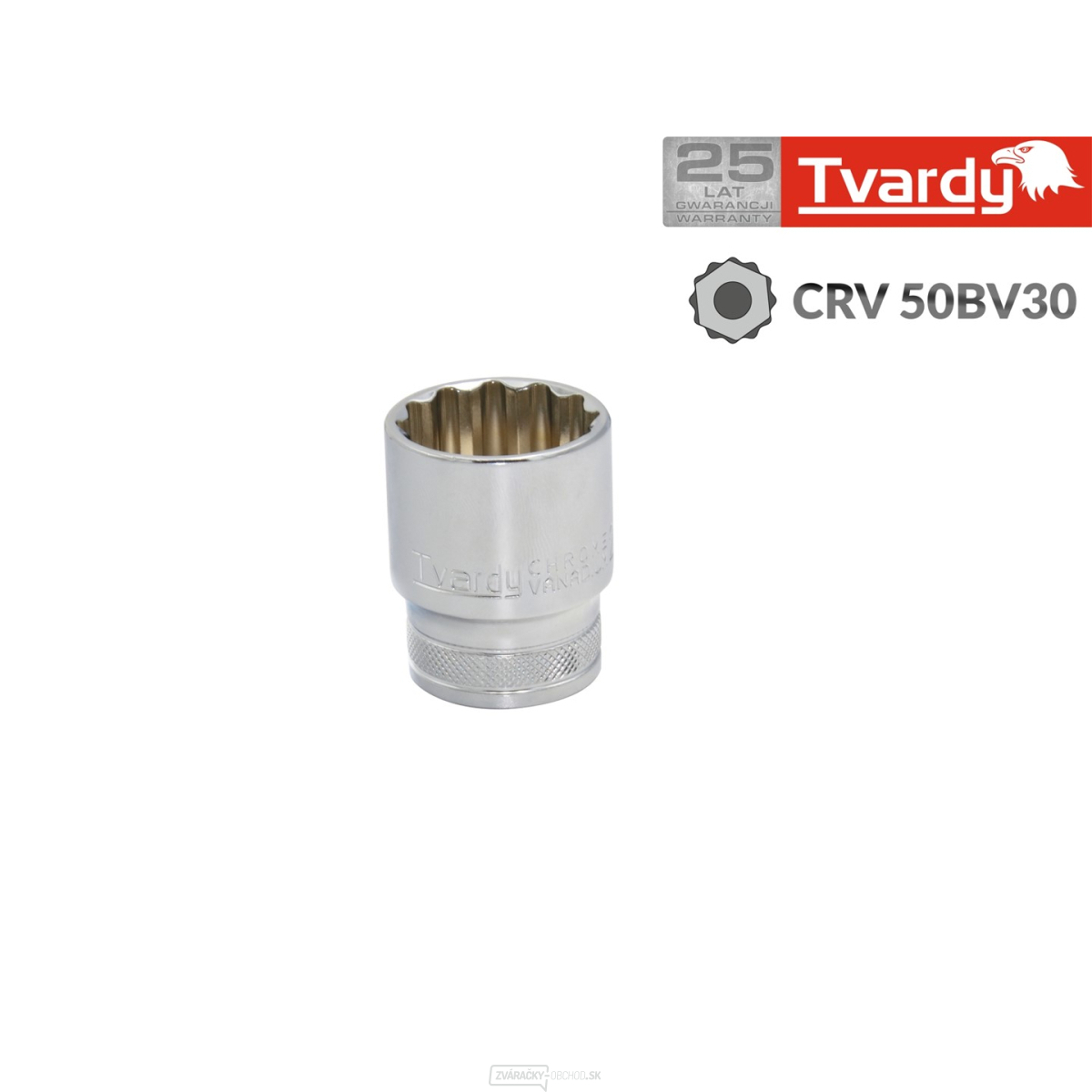 1/2" 18 mm TVARDY 12-hranný orech (10/100)