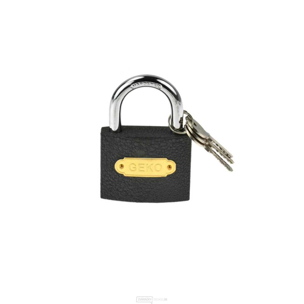 Sivý visiaci zámok GEKO 63 mm (60/6)