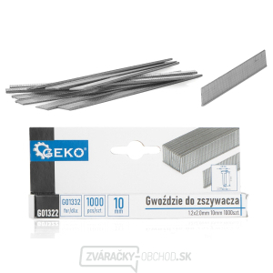 Zošívacie klince 1,2x2,0mm 10mm 1000ks. (200) Zošívacie klince 1,2x2,0mm 10mm 1000ks. (200) gallery main image