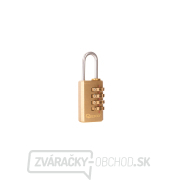 Mosadzný visiaci zámok 21 mm (4 číslice) (12/144) gallery main image