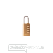 Mosadzný visiaci zámok 28 mm (4 číslice) (12/144) gallery main image
