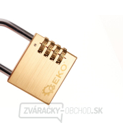 Mosadzný visiaci zámok so šifrou 60 mm (4 číslice) (7/84) náhled