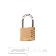 Mosadzný visiaci zámok so šifrou 60 mm (4 číslice) (7/84) Mosadzný visiaci zámok so šifrou 60 mm (4 číslice) (7/84) gallery main image