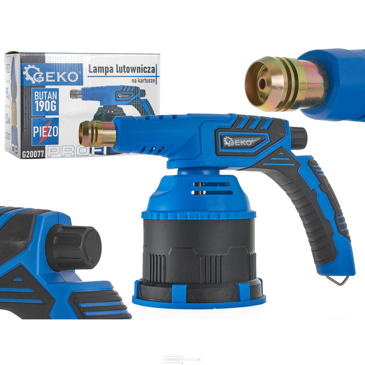 Spájkovacia lampa s piezoelektrickým snímačom pre 190g kazety PROFI (12)