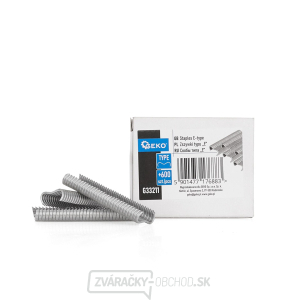 Sponky typu E na upevnenie plotového pletiva 600ks (60) Sponky typu E na upevnenie plotového pletiva 600ks (60) gallery main image