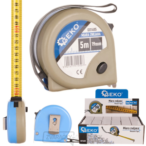 Meracia páska 5mx19mmx0,115mm farba GEKO(12/120) Meracia páska 5mx19mmx0,115mm farba GEKO(12/120) gallery main image