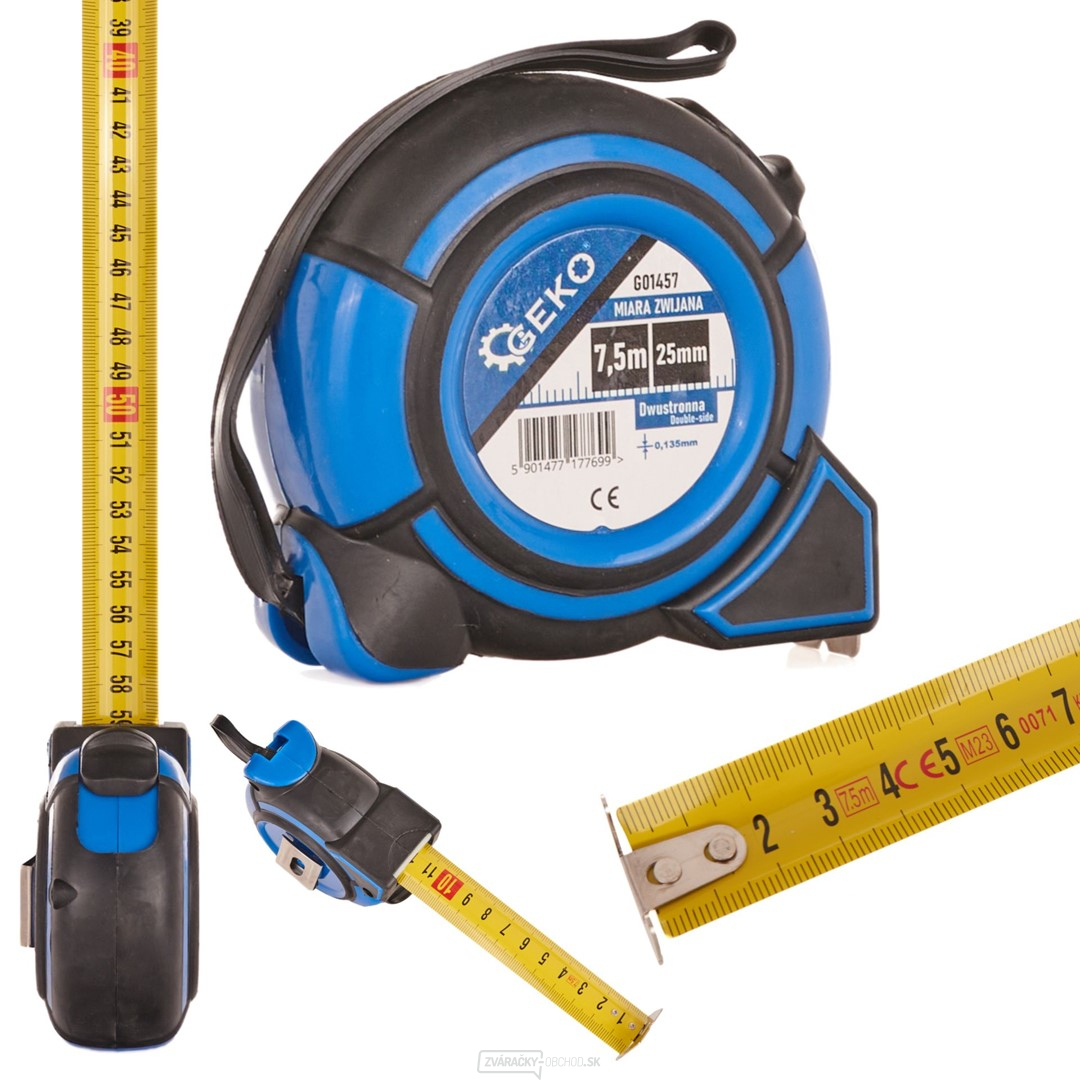 Meracia páska 7,5 mx25 mm Obojstranná Obojstranná (6/60)