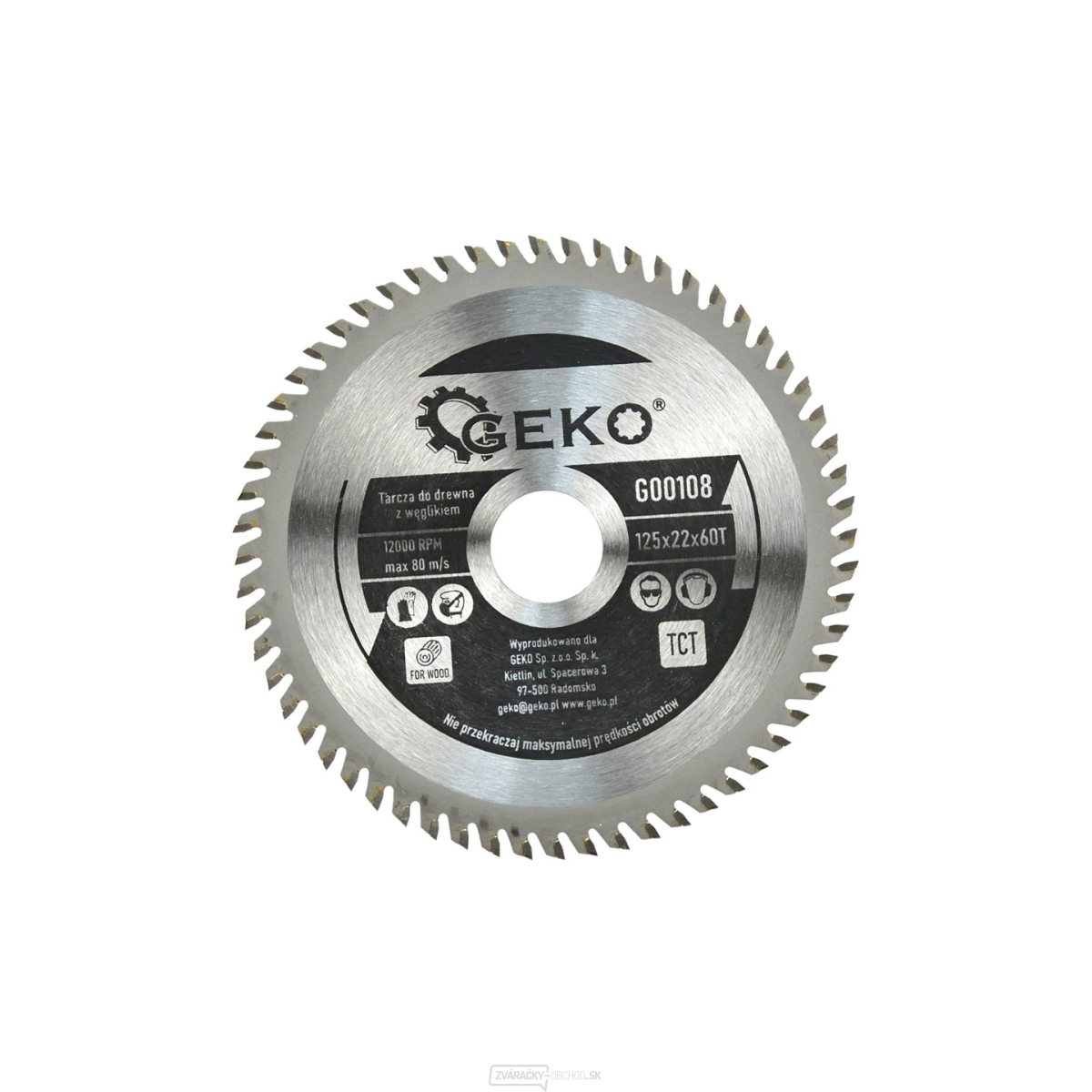 Pílový kotúč na drevo 125x22x60T (200) Pílový kotúč na drevo 125x22x60T (200) gallery main image
