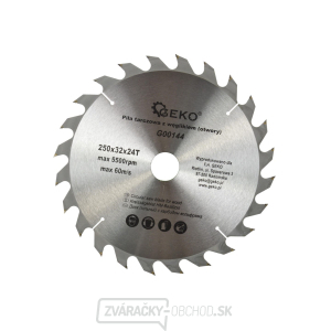 Kotúč na rezanie dreva 250x32x24T(25) Kotúč na rezanie dreva 250x32x24T(25) gallery main image