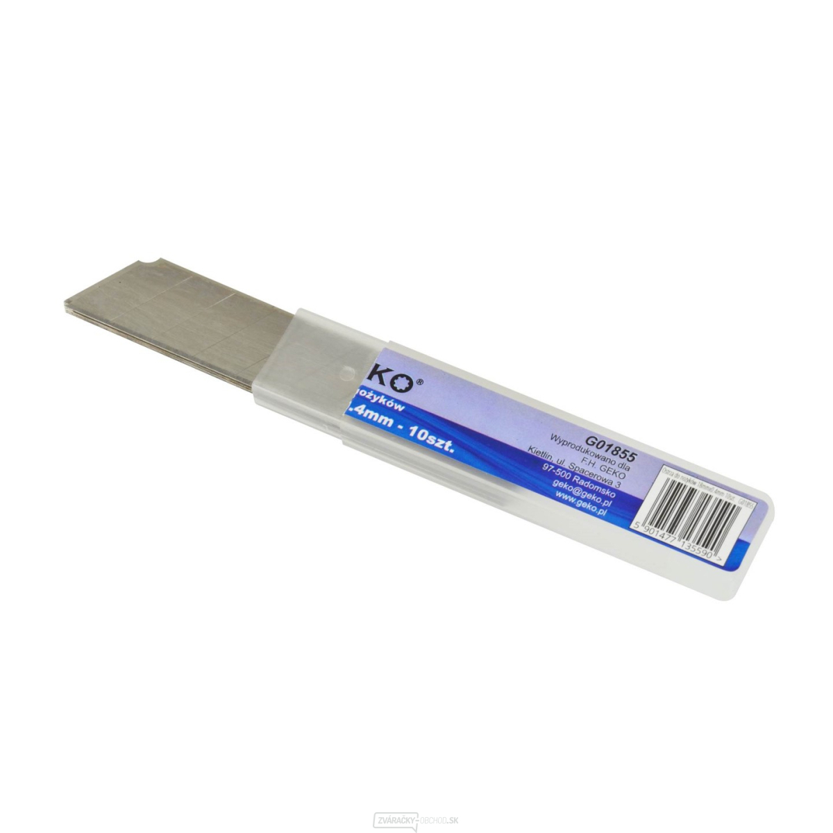 Čepele nožov 18mmx0,4mm 10ks. (1/20/400) Čepele nožov 18mmx0,4mm 10ks. (1/20/400) gallery main image